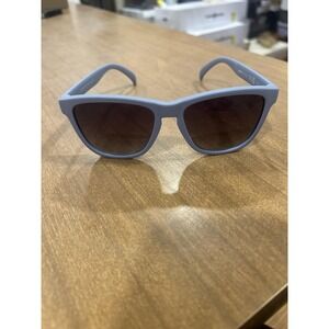 Goodr Sunglasses Mens Purple Frame Gray Tinted Lens Square Lightweight Plastic